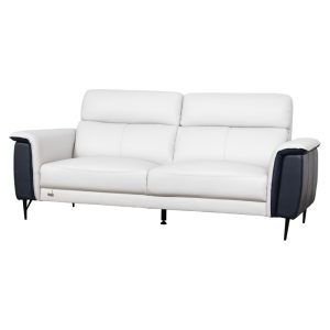 Casa Moderno 2 Seater White Leather Sofa IF-9016